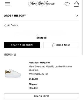 Alexander McQueen White Leather Sneakers with Gold Heel Tab